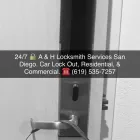 Business 19 image A & H LOCKSMITH SERVICES in San Diego CA