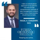 Business 2 image FAISAL A. CHAUDHRY, M.D. Sports Medicine in Temple Terrace FL