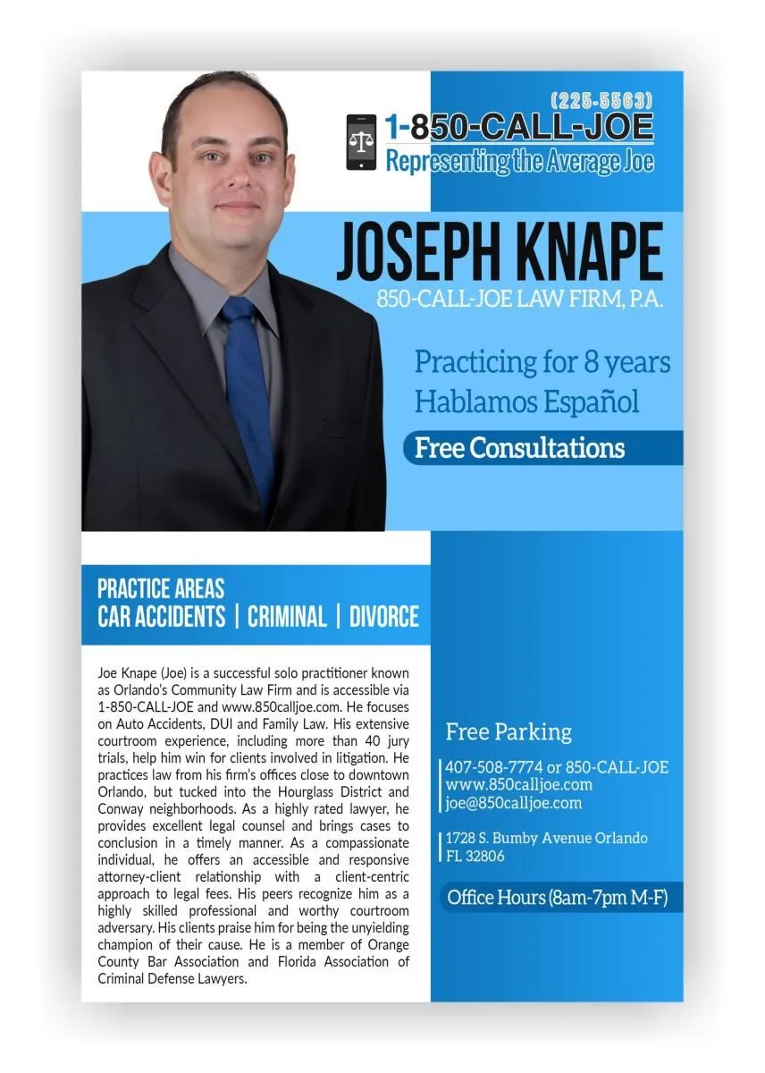 Business 4 image THE 850 CALL JOE LAW FIRM